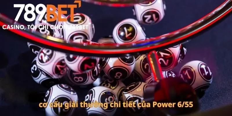 Bảng cơ cấu giải thưởng chi tiết của Power 6/55 do Vietlott phát hành